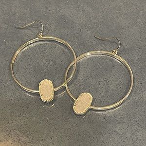 Kendra Scott Elora Silver Hoop Earrings | Dusry
